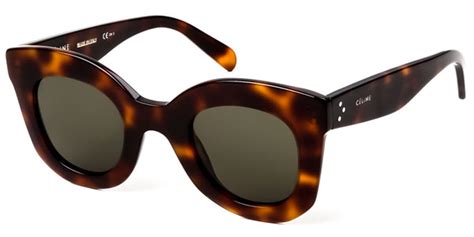 Celine CL41393/S Baby Marta 05L/1E Sunglasses in Tortoiseshell 